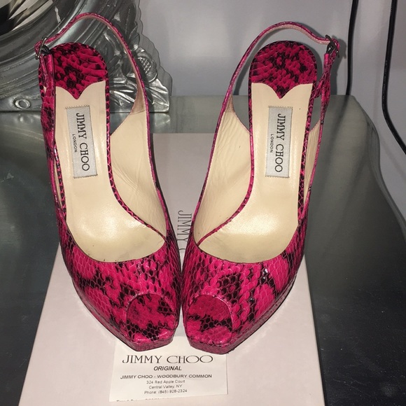JIMMY CHOO Python sandals. Size 40.5 - Picture 1 of 6